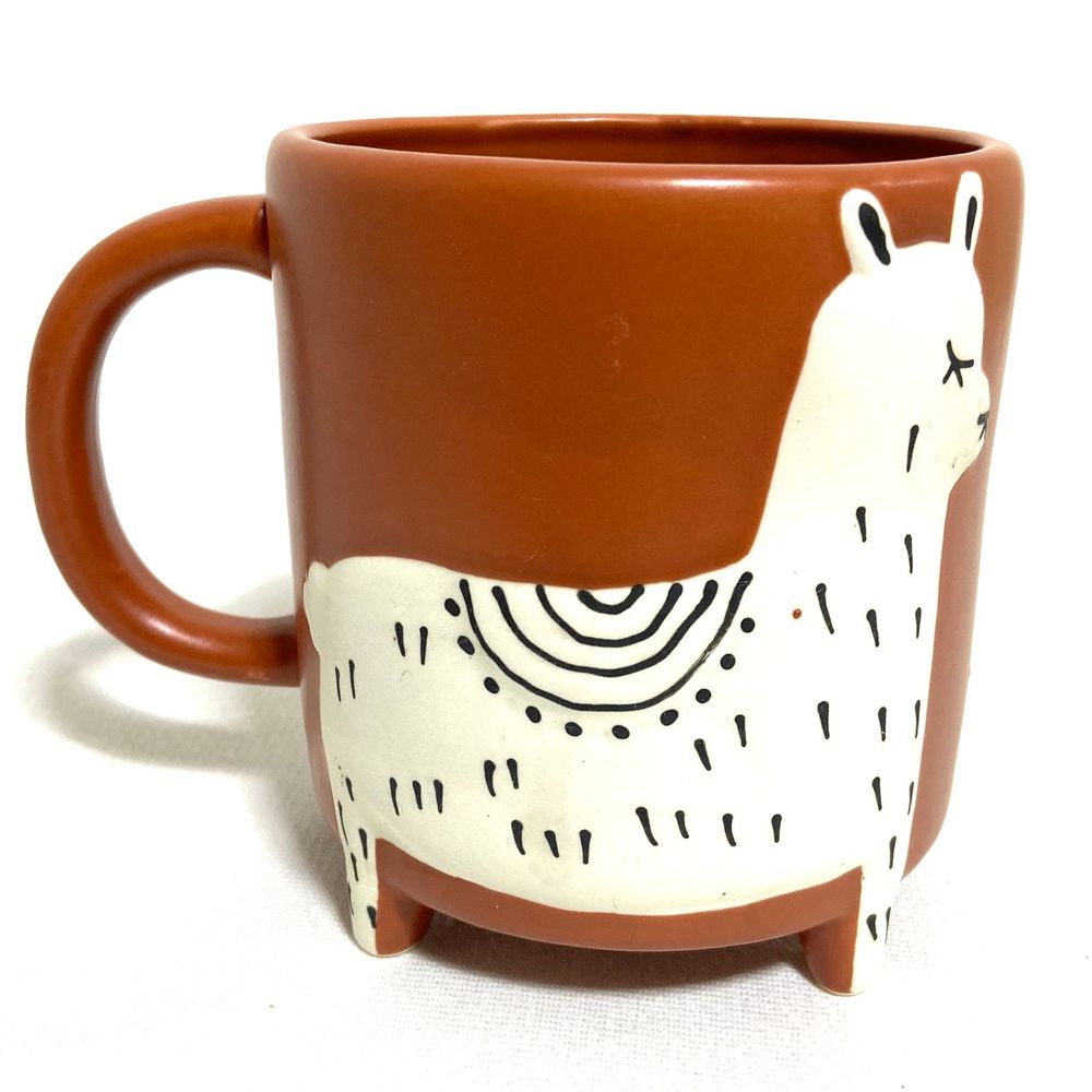 SOLD Llama Mug Matte Finish Farmhouse Animal - Picture 4 of 12